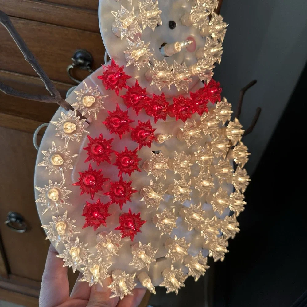 VTG‎ Light Up Snowman Indoor Window Decoration Christmas 14